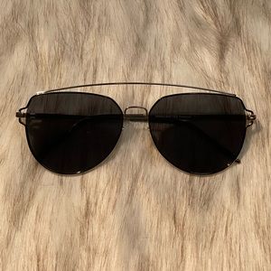 Privé revaux aviator sunglasses w/ gold